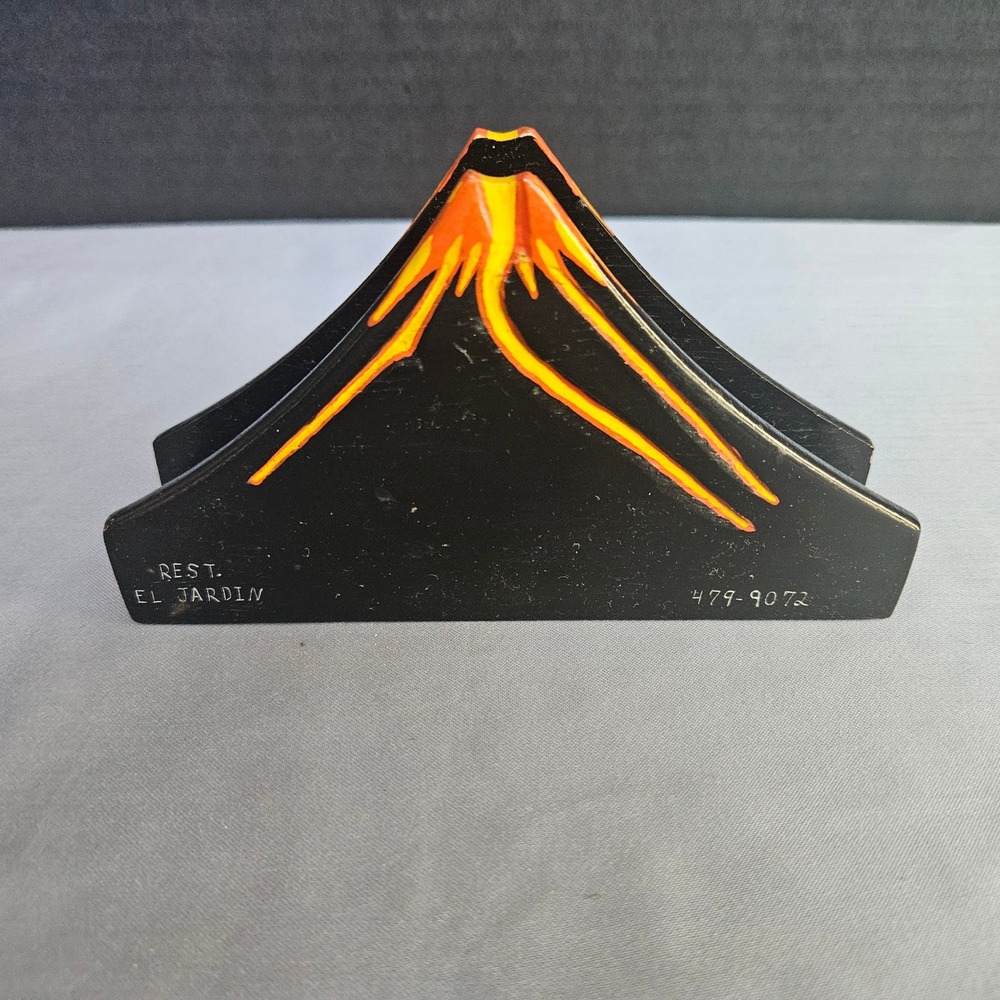 Volcan Arenal Costa Rica Napkin Holder Restaurant El Jardin Souvenir